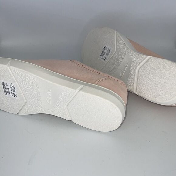 NWT Clark’s Landry Vibe Sneakers Pink Combo Suede - Picture 4 of 8